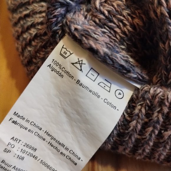 Yest Knit Pullover Sweater 100% Cotton Crew Neck Long Sleeve Multicolor Size 10 - Picture 8 of 9